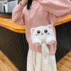 2020 new ins trendy women's single-shoulder bag, cartoon and cute plush women's crossbody bag, fashionable chain bag details Picture